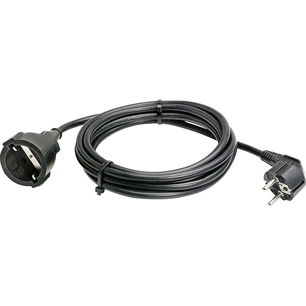 as - Schwabe 51012 Current Cable 16A 10m Black Plastic Extension w...