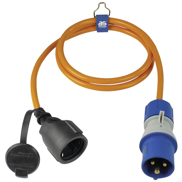 as - Schwabe 62435 Camping CEE Adapter 16A 3-Pin 1pc Swabian Quality