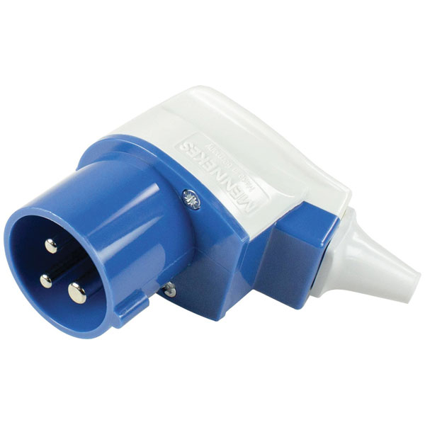 as - Schwabe 61481 CEE Plug 16A 230V Impact-Resistant Splash-Proof