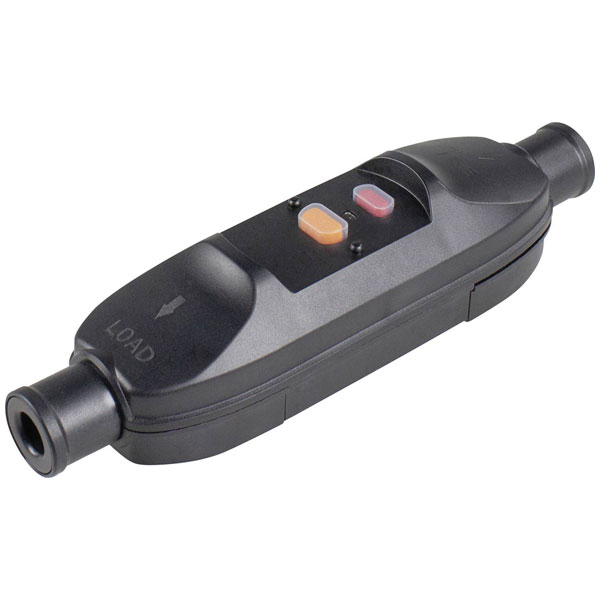 as - Schwabe 45221 RCCB In-Line Socket 230V Black IP66 Reliable Pr...