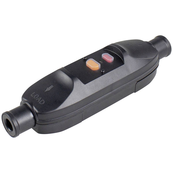 as - Schwabe 45223 RCCB Inline Socket PRCD 230V Black IP66 Electri...