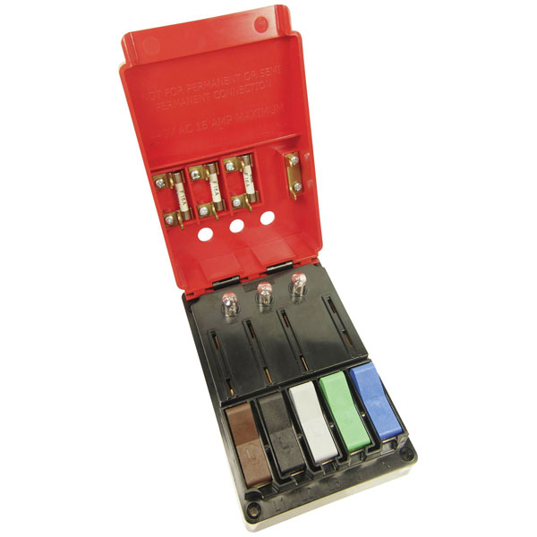 Cliff CL18303 CL Series Test Lead Adapter - Red/Black 440V 16A Input