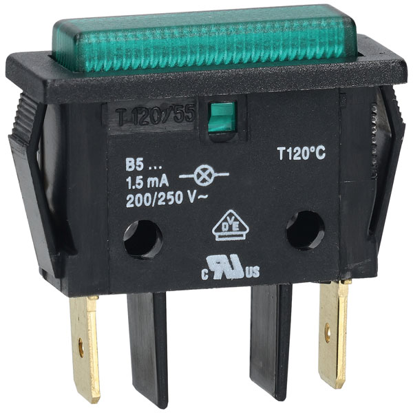 R-TECH 420014 Neon indicator light, green, 240V