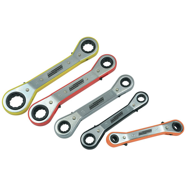 Brüder Mannesmann M27405 Box Wrench Set 5-Piece Metric 9-21 mm