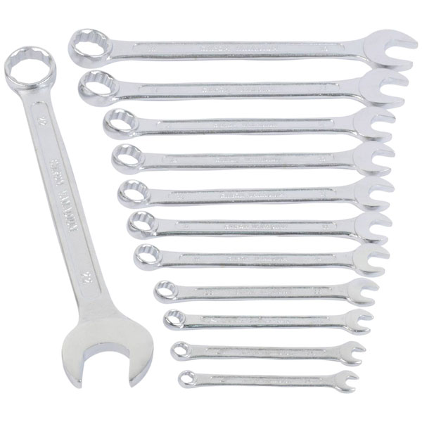 Brüder Mannesmann M 130-12 DIN Crowfoot Wrench Set 12-Pc Metric Sizes