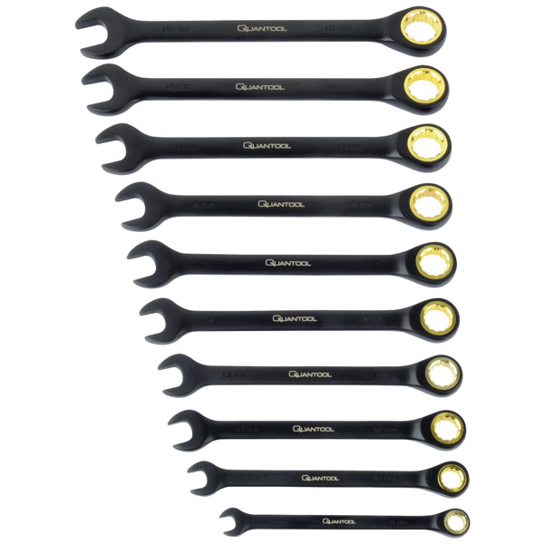 Brüder Mannesmann Q25210 Quantool Shifter Set 10-Piece 8-19mm Metric