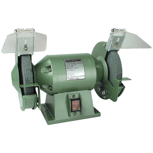 Brüder Mannesmann M 1225-150 Twin Wheel Bench Grinder 200W 1pc