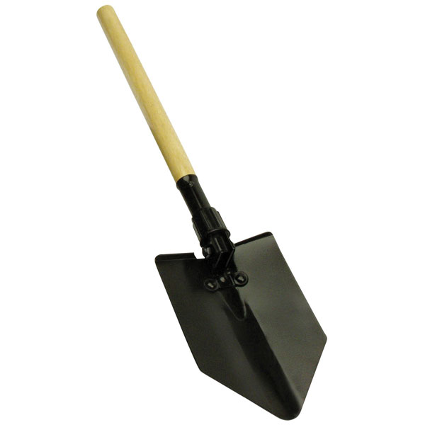 Brüder Mannesmann M01100 Folding Shovel Wooden Handle 610 mm Length