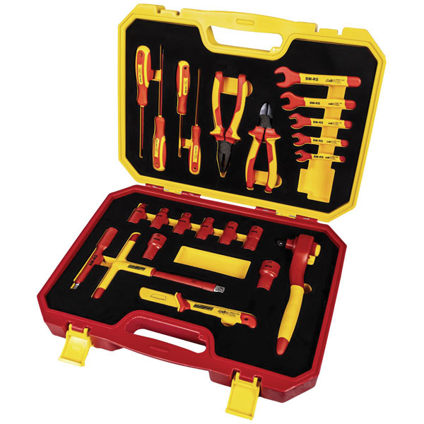Brüder Mannesmann M11212 Tool Kit VDE 24-Piece for Safe Electrical...