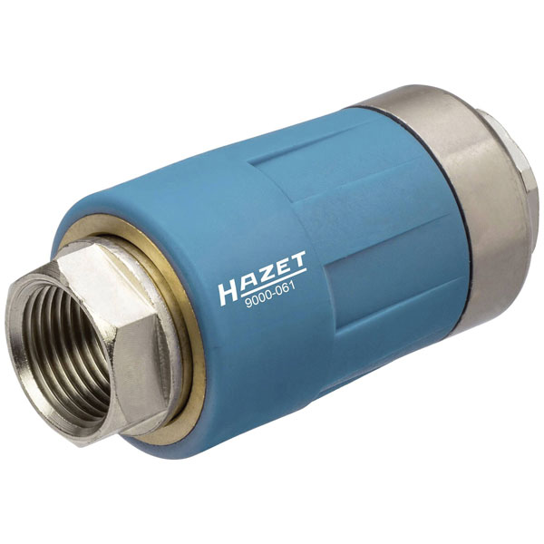 Hazet 9000-061 Pneumatic Safety Connector 3/8" IG Nickel-Plated 1pc