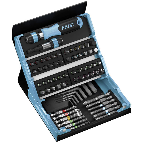 Hazet 2200SC-2 SmartCase 50-piece Bit Set Allen/Slot/Phillips/Star