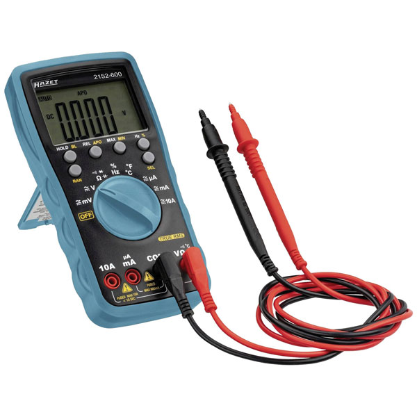 Hazet 2152-600 Multimeter CAT III 600V 2000 Counts Measures Voltag...
