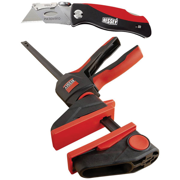 Bessey XM5EU Spring Clamp Metal 50mm Span PVC Tips 150N Force