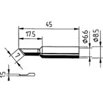 Ersa 0832ED/SB Soldering Tip Chisel 3.20mm Straight 1pc