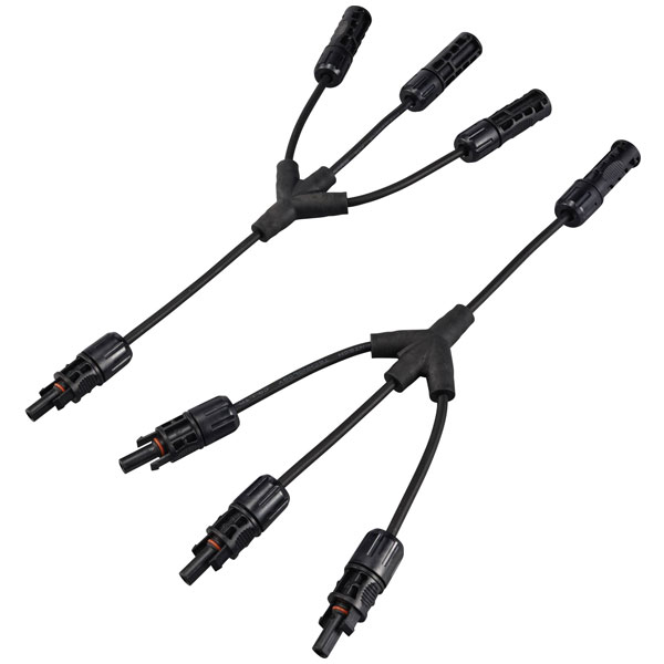 Sygonix SY-6408046 Solar adapter Cable 2 to 1 1500V 30A 36cm black