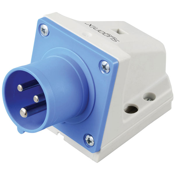 Sygonix SY-6261866 CEE CARA Wall plug 16A 3-pin 250V AC 1pc