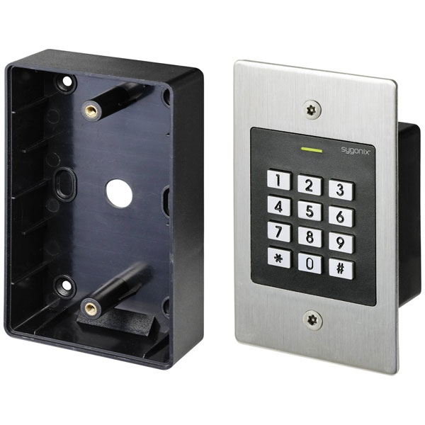 Sygonix SY-4777290 RFID keypad surface-mount 12/24V DC IP65 touchs...