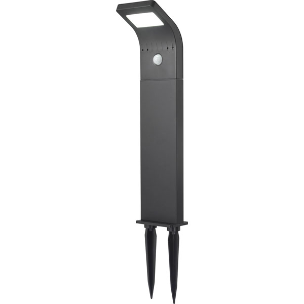Sygonix SY-4677494 Outdoor LED Light 1.2W black Solar with PIR sensor