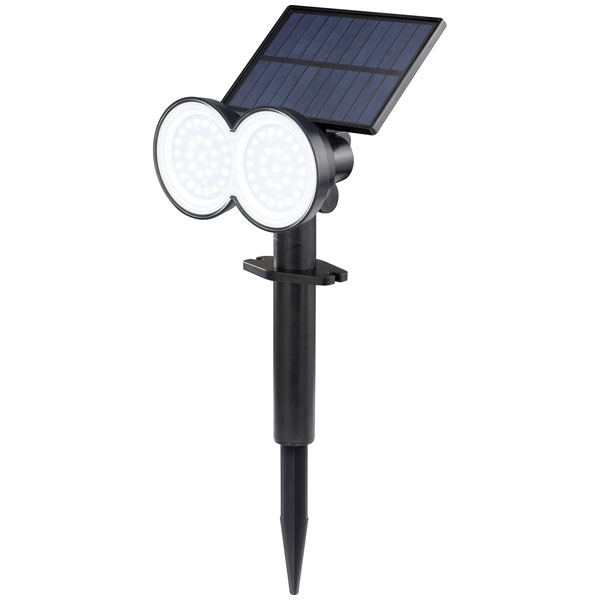 Sygonix SY-5770784 Solar spotlight LED 0.9W black adjustable eco-f...
