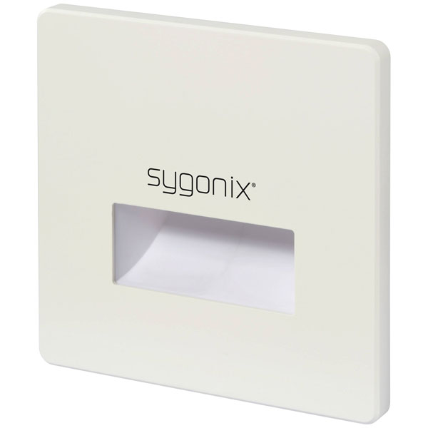 Sygonix SY-6179430 LED recessed Wall Light white indoor stair Lighting