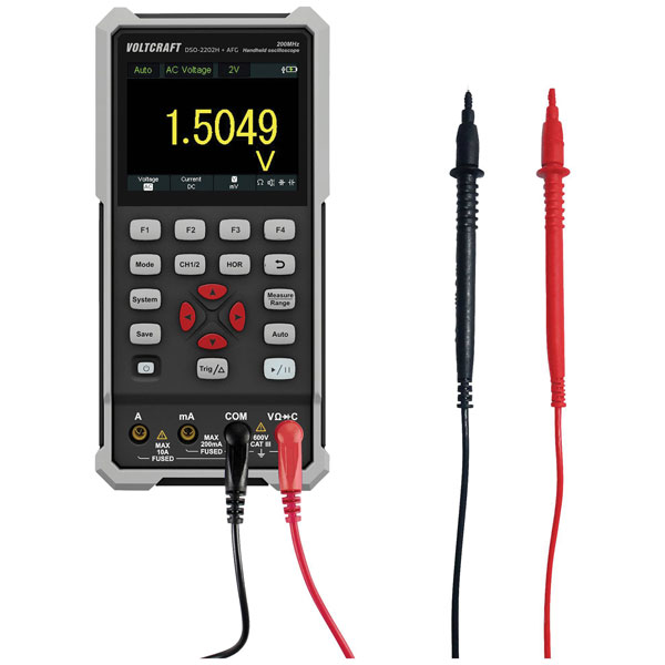VOLTCRAFT DSO2202H + AFG Alkaline oscilloscope 200 MHz 2channel