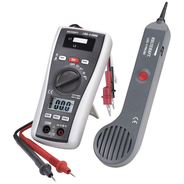 VOLTCRAFT VC10906565 Cable locator signal tracer continuity tester...