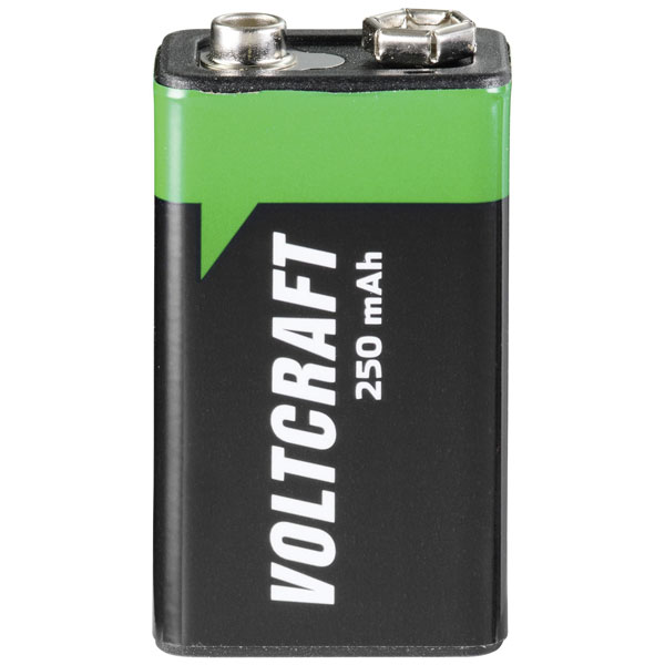 VOLTCRAFT 6LR61 9 V PP3 battery (rechargeable) Li-ion 500 mAh 7.4 V
