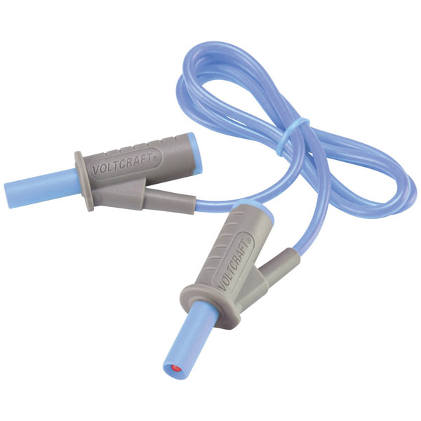 VOLTCRAFT VC8063545 Safety test lead Banana jack 4mm5.00 m; Green;...