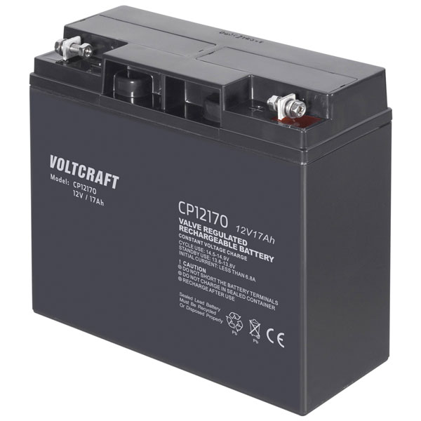 VOLTCRAFT CE12V24Ah VC12713980 VRLA2V 24 Ah 66 x25 x75mm M5 connector