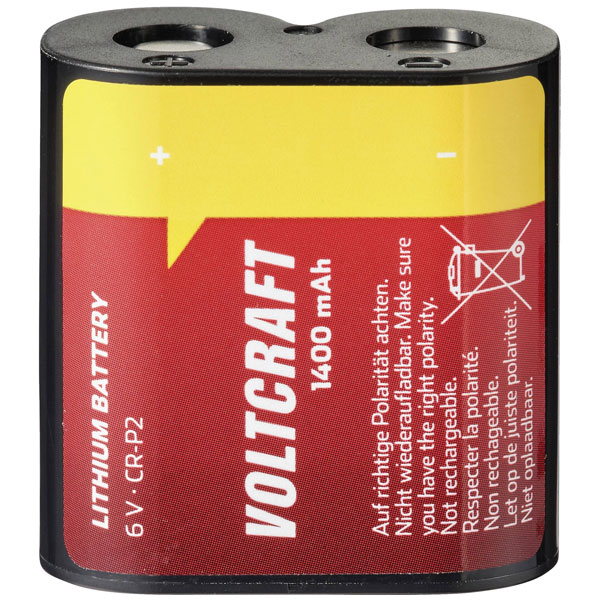 VOLTCRAFT Camera battery 2CR5 Lithium500 mAh 6 V
