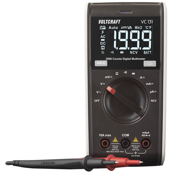 VOLTCRAFT VC151 Multimeter Calibrated to Digital CAT III 600 V unts