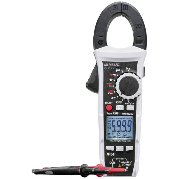 VOLTCRAFT VC750 E Clamp meter Multimeter Digital Splashproof IP54 ...