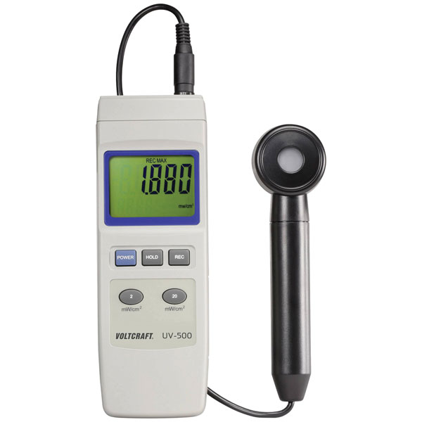 VOLTCRAFT VC-8330305 UV-500 UV meter 0.002 - 19.99 mW/cm²