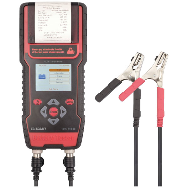 VOLTCRAFT VCBT1224 Print Car battery tester 2V 24V 243 mm x10 mm x...