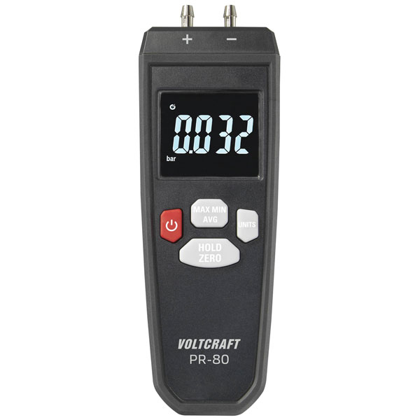 VOLTCRAFT PR-80 Differential pressure gauge Air pressure