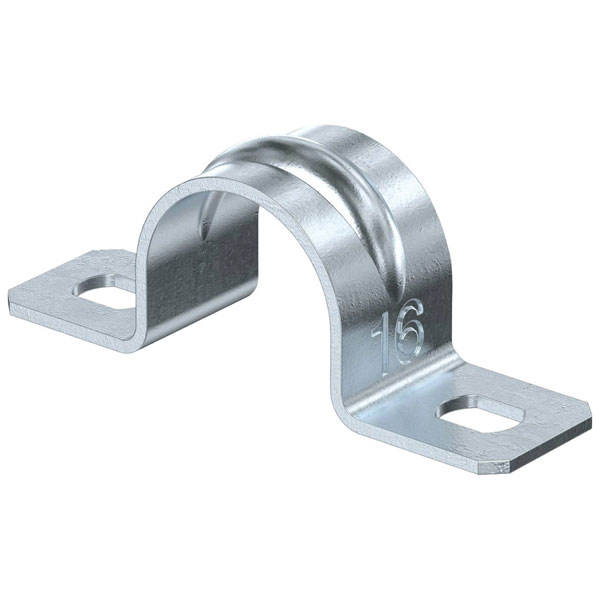 OBO Bettermann 2105039 Pipe Clamp Grey Self-Adhesive M6 Thread RAL...