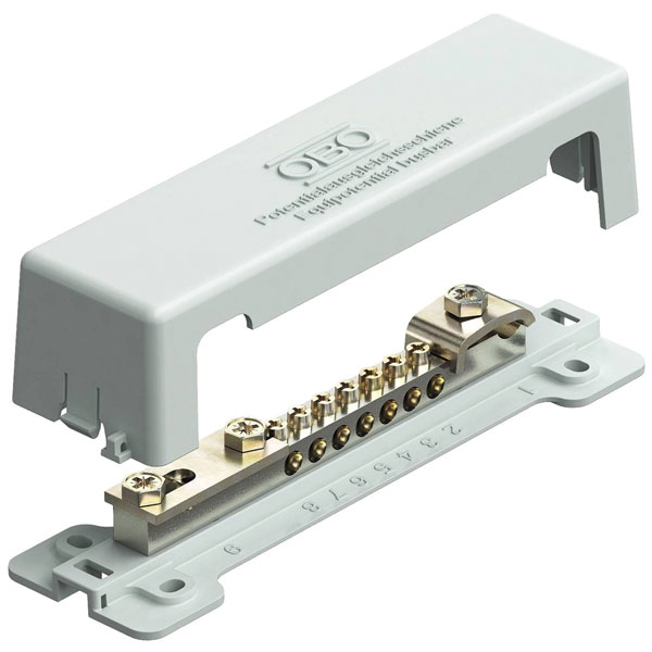 OBO Bettermann 5015502 Electrical Bonding Grey Cover Steel Base