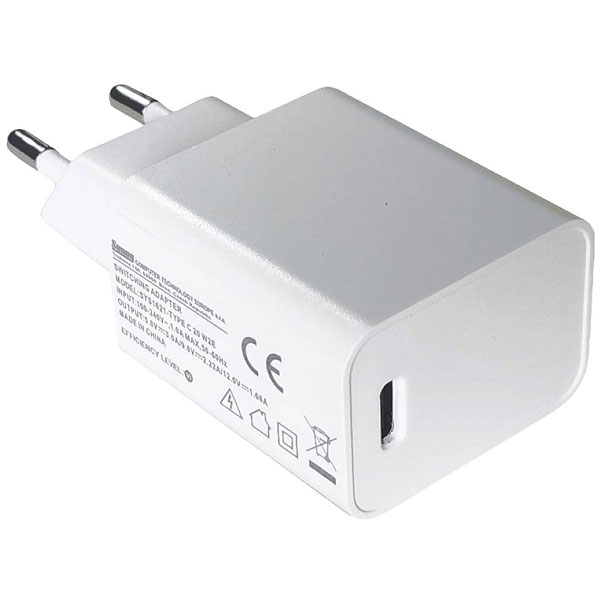Dehner Elektronik SYS 1621-20 W2E PSU 5V/9V/12V 3A 20W USB-C PD Id...