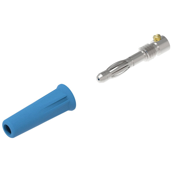 Electro PJP 1060-C-CD1-R Banana Plug 4mm Red Straight Pin 1pc