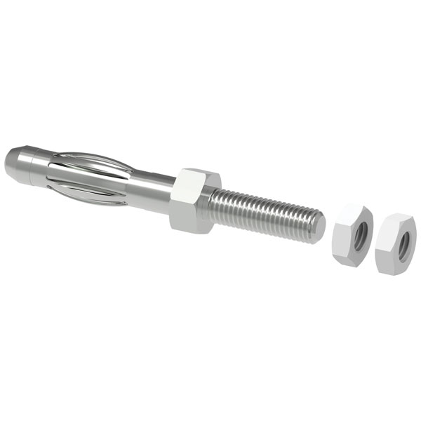 Electro PJP 1052-12-CD1 Jack Plug Straight 4mm Banana Plug Panel M...