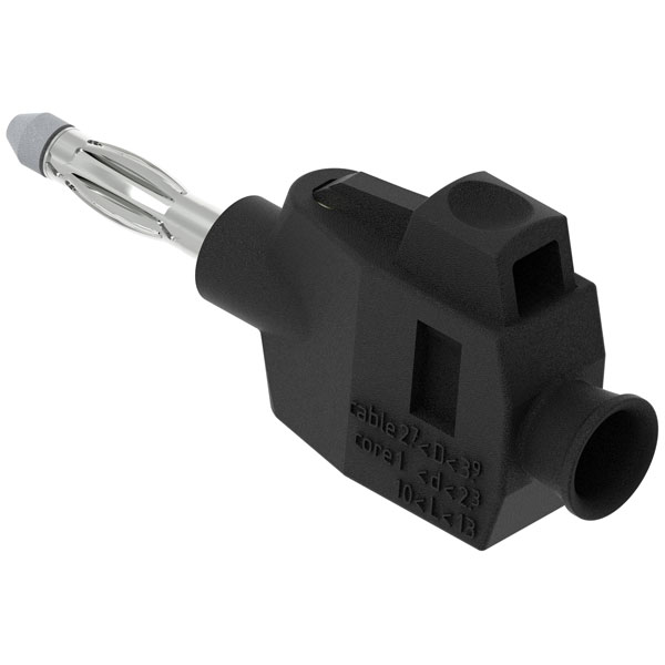 Electro PJP 1064-PRO-CD1-R Plug Straight 4 mm Pin Red 1pc Press-fi...