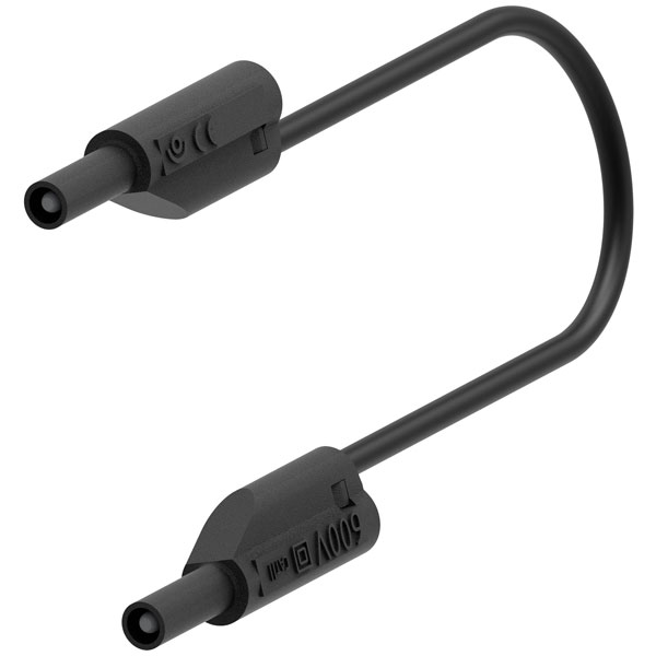 Electro PJP 240-IEC-CD1-100N Test Lead Black 2mm Banana Jack 1.00m