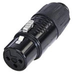 Rean RA3FT-B XLR Adapter Mini XLR Plug to Socket 3-Pin 1pc