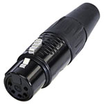 Rean RC5F AV XLR Connector 5-Pin Socket Straight 1pc
