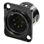 Rean RC5MDL Male XLR Connector 5-Pin 1pc