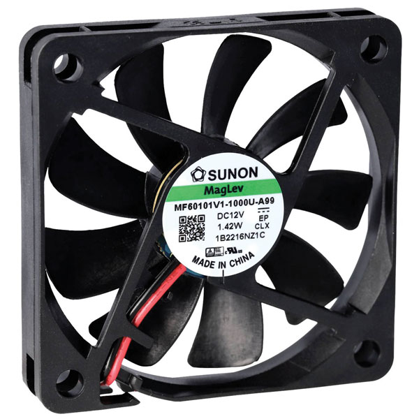 Sunon MF60101V2-1000U-A99 Axial Fan 12V DC 24.29m³/h 60x60mm