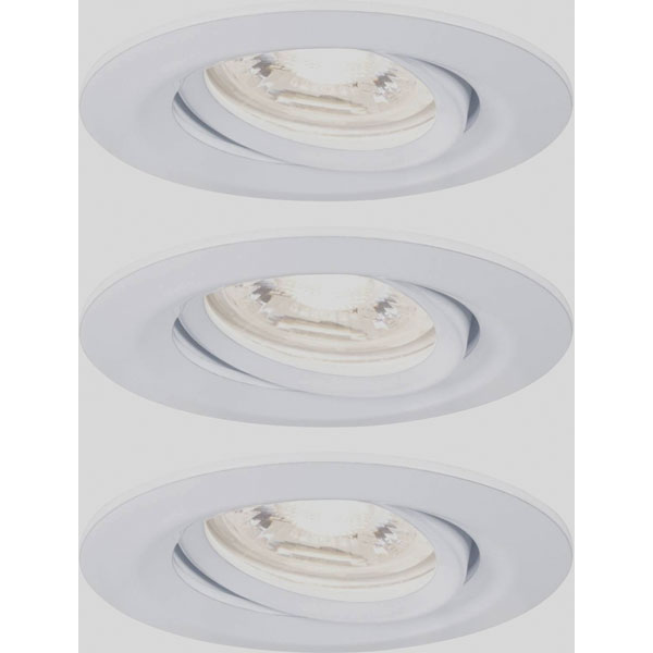 Paulmann 94300 Nova Mini Coin LED Recessed Light 4W Brushed Iron