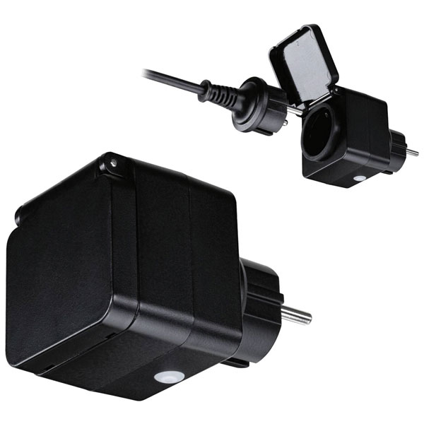 Paulmann 50138 Zigbee Smart Plug Robust IP44 In-line Socket Black ...