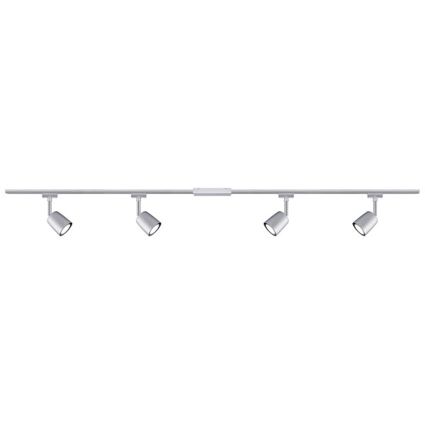Paulmann 96897 URail Set Monochrome Chrome 4 Spot Covers & Rail