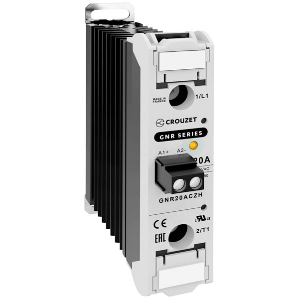 Crouzet GNR20DCZL SSR 20A 280V AC Zero Crossing for Heating & Lighting